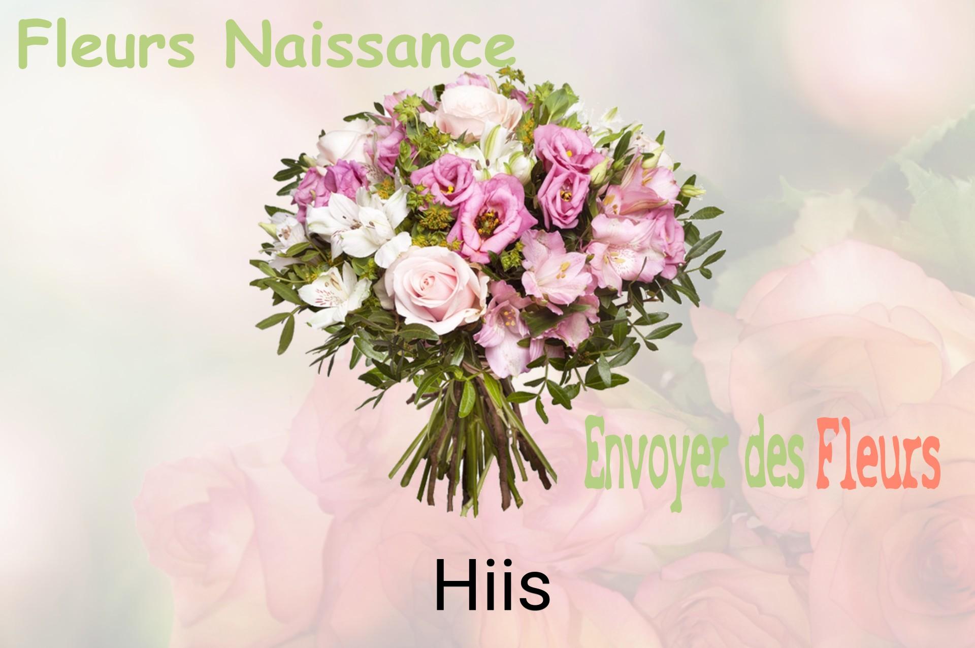 Bouquet de fleurs de naissance livré à Hiis